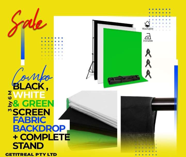3×6m material background plus complete stand