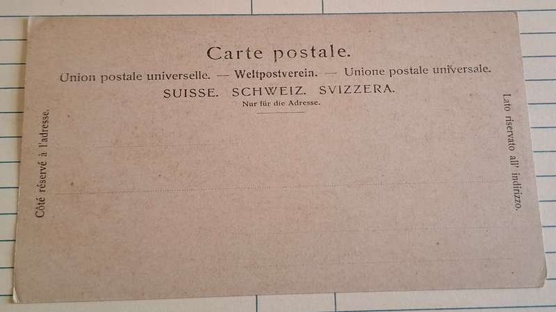 Antique Postcard - Urnerloch -  Gotthardstrasse, Interlaken Switzerland.