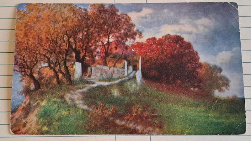 Antique Postcard - 1924 - Hermann Rüdisühli (1864-1944) Swiss Artist