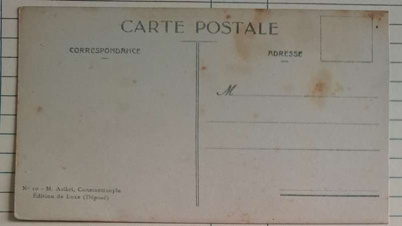Antique Postcard - Constantinople Cimetière Turc a Eyoub et Corse d'Or - No 10 -  Publisher M azikr