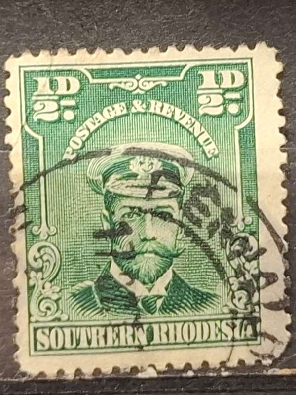 1924 - Zimbabwe (Southern Rhodesia) - ½P - King George V