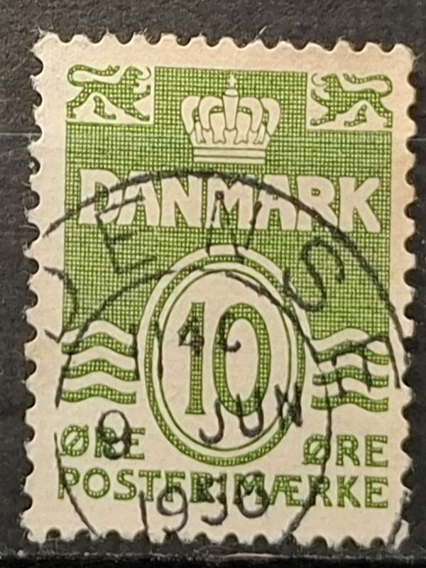 1950 - Denmark - 10Øre - Wavy Lines
