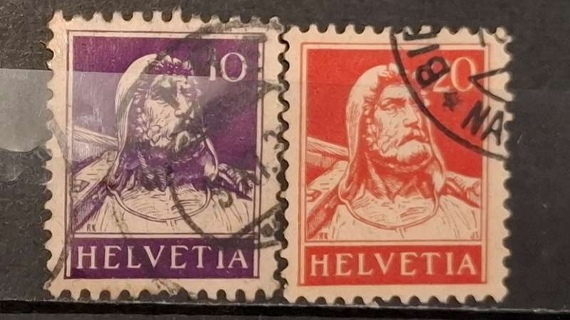 1921-1930 - Switzerland - 20(C) + 10(C)  - Wilhelm Tell