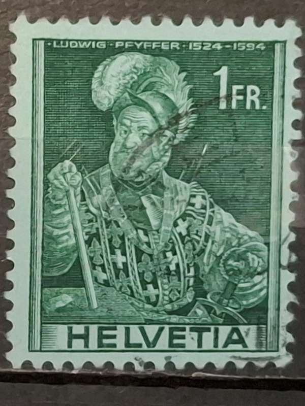 1941 - Switzerland - 1Fr - Definitive Issues