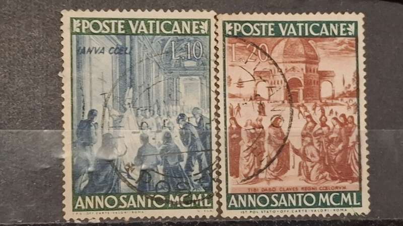 1949 - Vatican City - 10L + 20L - Holy Year