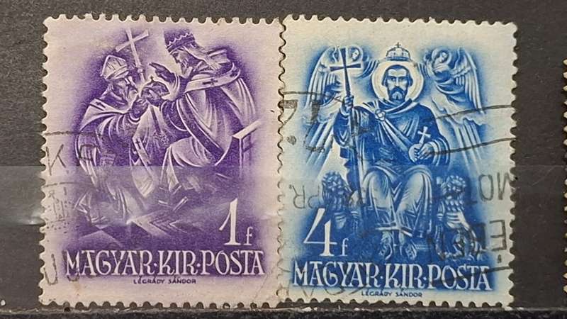 1938 - Hungary - 1f + 4f - The 900th Anniversary of the Death of St. Stephen