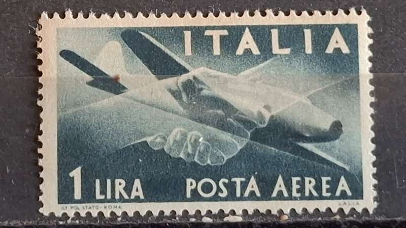 1945 - Italy - 1L - Unused - Airmail