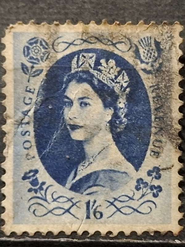 1955-1957 - UK - 1´6Sh´P - Queen Elizabeth II