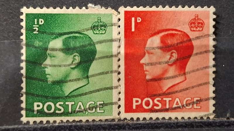 1936 - UK - ½P + 1P - King Edward VIII