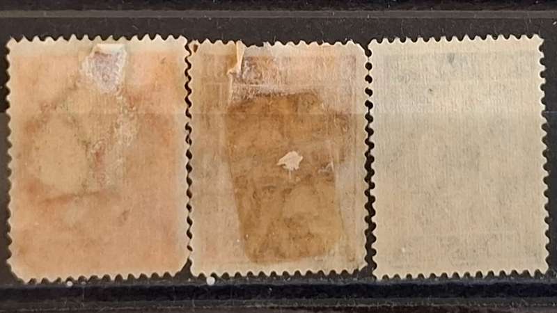 1923 -  German Empire  - Unused - 5Pfg. + 30Pfg. + 50Pfg. - Daily Stamps