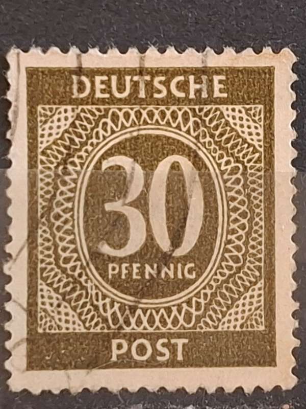 1946 - Joint allied occupation zone - 30Pfg - Unused - Value Stamps