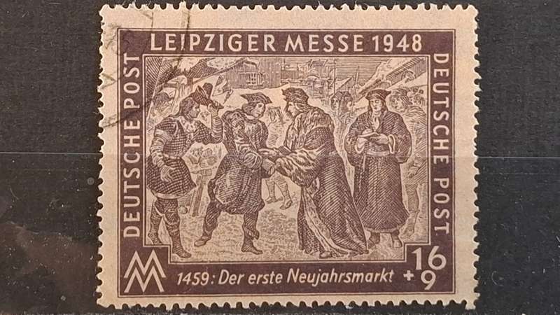1948 - Russian Zone - 16+9 Pfg. - Leipzig Spring Fair