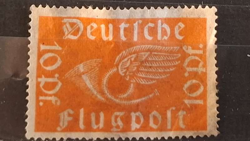 1919 -  German Empire  - 10Pfg. -  Unused - Airmail
