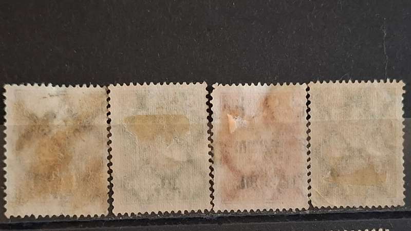 1924 -  German Empire  - 3Pfg. + 5Pfg. + 10Pfg. + 40Pfg. - New national Eagle