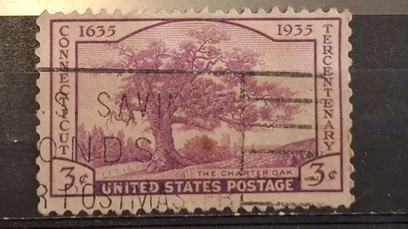 1935 - USA - 3C - The 300th Anniversary of the Settlement of Connecticut