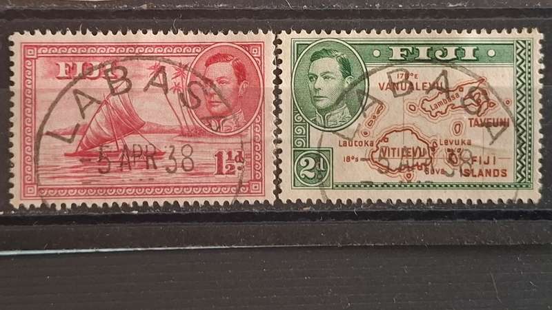 1938 - Canada - 1½P (empty boat) + 2P (without 180 Inscription on map) - Local motifs