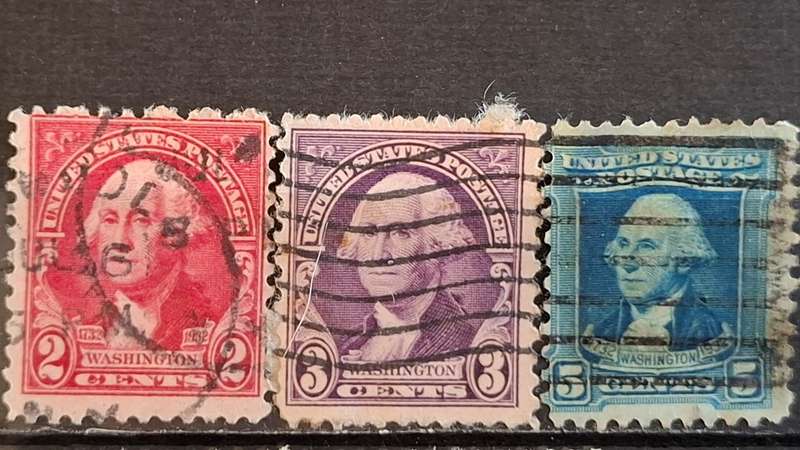 1932 - USA - 2C + 3C + 6C - George Washington