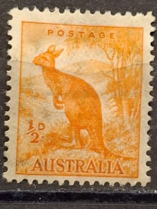 1937-1949  - Australia - ½P - Kangaroo