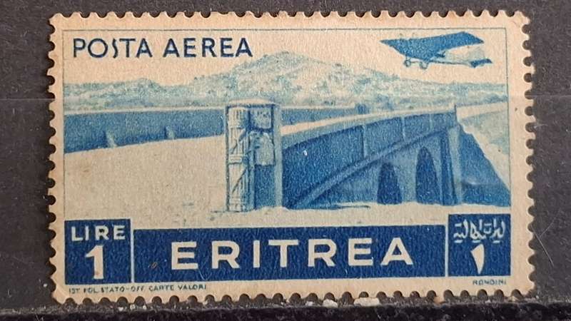 1936 - Italian Eritrea - 1L - Unused - Airmail