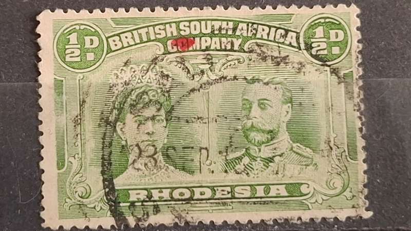 1910 - British South Africa Company - ½P - King George V