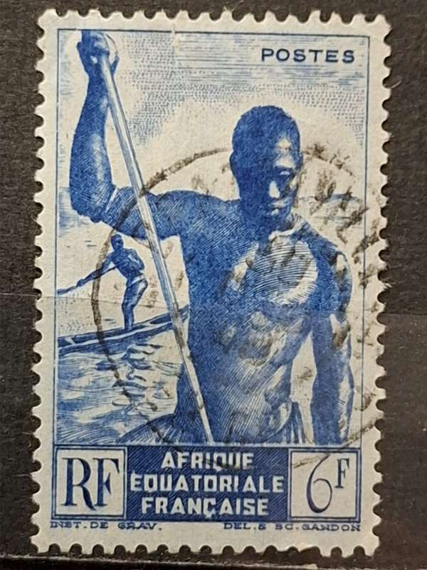 1947 - French Equatorial Africa - 6Fr - Local Motives