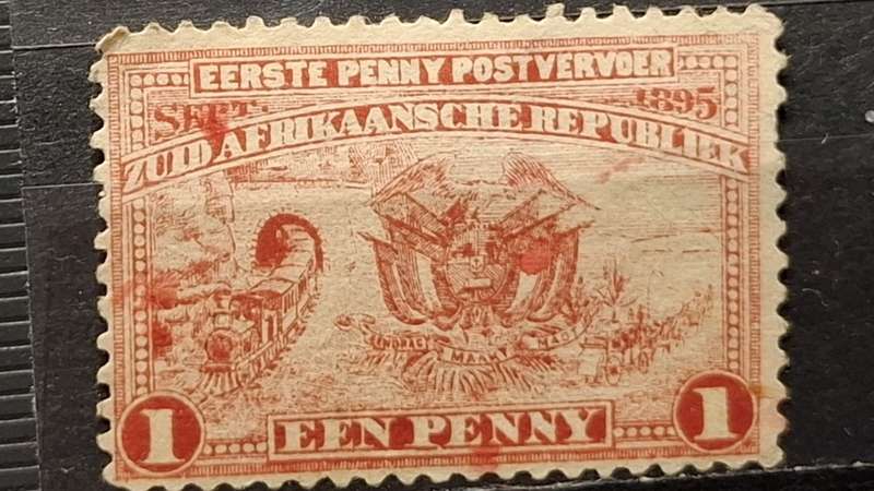 1895 - Zuid Afrikaansche Republiek - 1P -  Unused -  Coat of Arms - Penny Postage