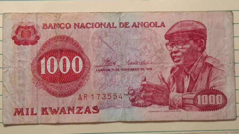 1976 - Angola - 1000 Kwanzas -  - Demonetised Yes - AR 173554