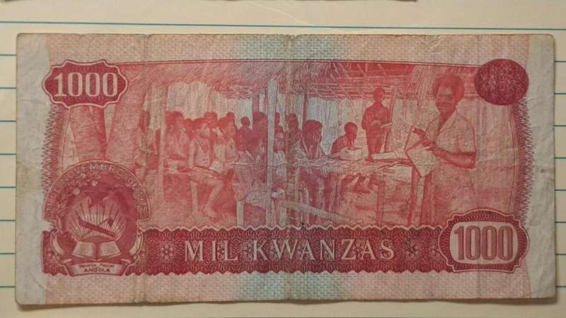 1976 - Angola - 1000 Kwanzas -  - Demonetised Yes - AR 173554