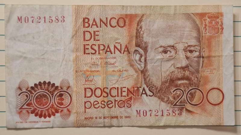 1980 - Spain  - P 200 - José Ramón Álvarez Rendueles  - Demonetised Yes - M 0721583