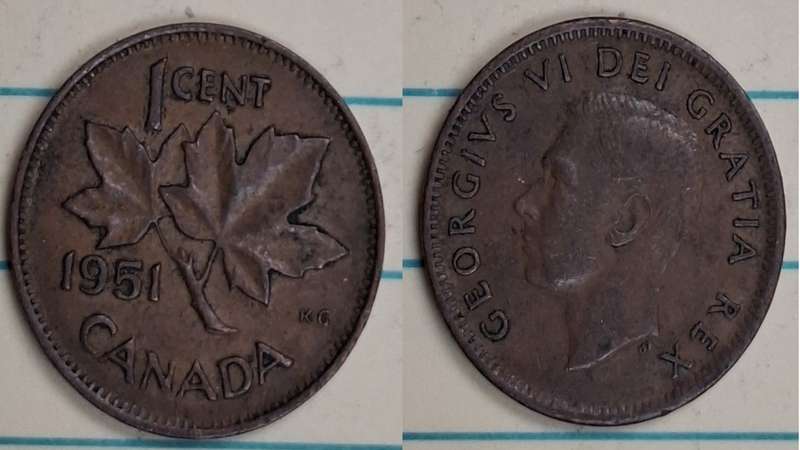 1938 - Canada - 1 Cent - George VI - Demonetised No - Bronze