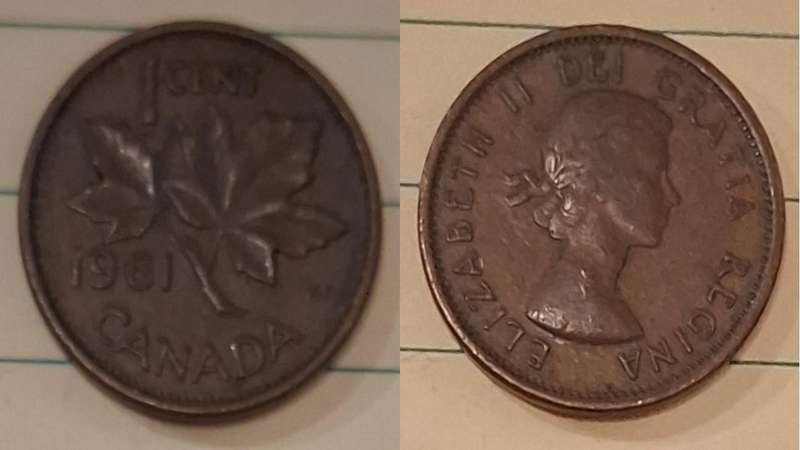 1961 - Canada - 1 Cent - Elizabeth II - Demonetised No - Bronze