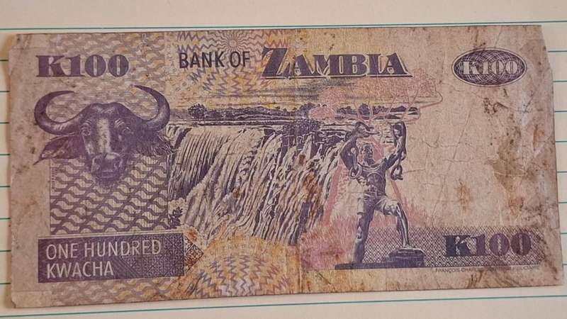 2006 - Zambia - K100 - Dr. Caleb Mailoni Fundanga - Demonetised Jul 2013 - CF 03 5646652