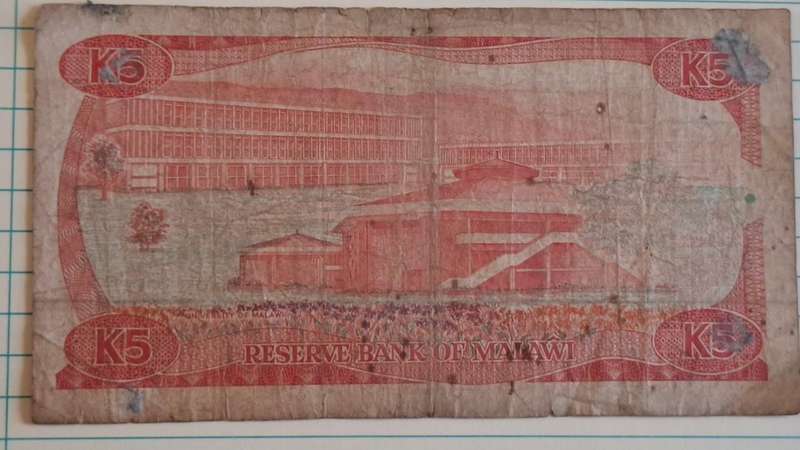 1986 - Malawi - K 5 -  - Demonetised Yes - J8 715513