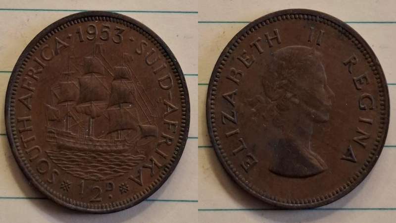 1958 - South Africa - ¼ Penny - Elizabeth II - Demonetised Mar 1961 - Bronze