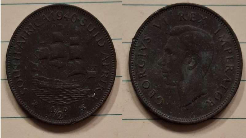 1940 - South Africa - ½ Penny - George VI - Demonetised Mar 1961 - Bronze