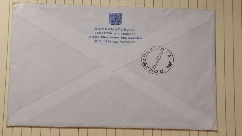 1980 - Vatican City - 200l + 900 L - Postmark Vaticano 1982 + Roma Aurelia A