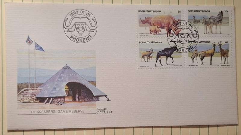 1983 - Bophuthatswana - First Day Cover with Insert - Pilanesberg Game Reserve  - 1.24 - Postmark Ph