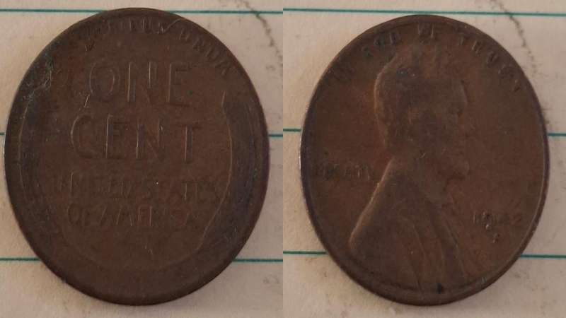 1942 S - USA - 1 Cent  -  "Lincoln - Wheat Ears Reverse" -  - Bronze