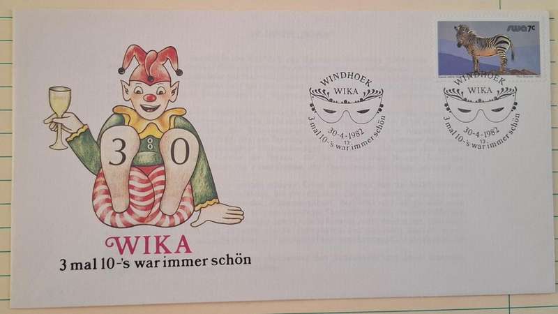 1982 - SWA - First Day Cover with Insert - Wika -  Postmark 3 mal 10-'s war immer schon