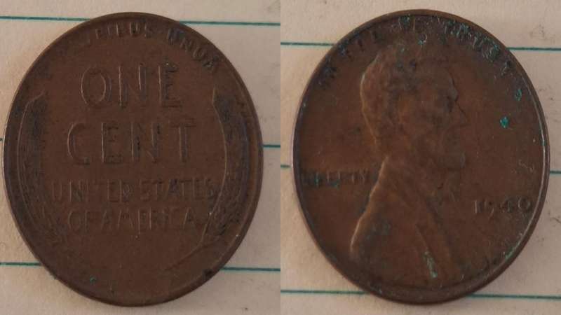 1940 - USA - 1 Cent  -  "Lincoln - Wheat Ears Reverse" -  - Bronze