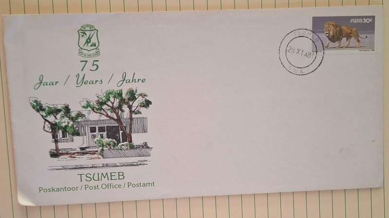 1981 - SWA - First Day Cover without Insert - 75 Year Tsumeb Post Office - Postmark Tsumeb