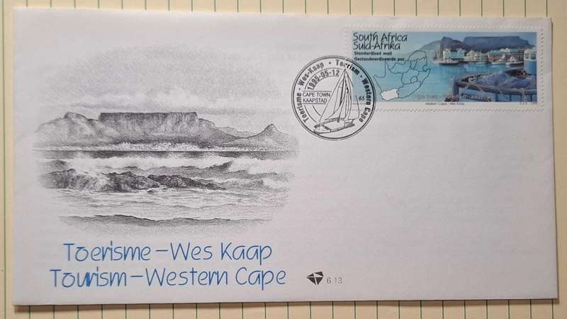 1995 - RSA - First Day Cover with Insert - Tourism -  Western Cape - Postmark Cape Town