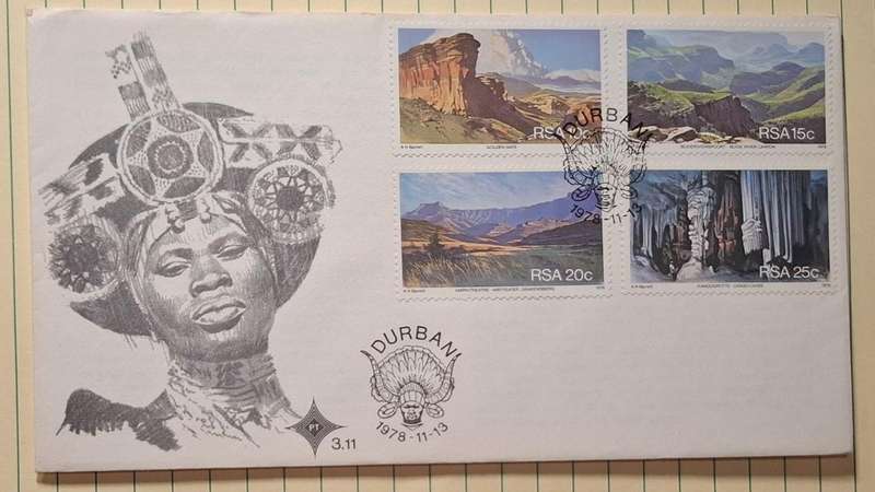 1978 - RSA - FDC with insert - Durban 3.11 -  Postmark Durban
