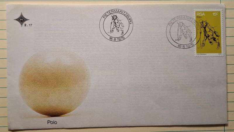 1976 - RSA - FDC with insert - Polo 2.17 -  Postmark Pietermaritzburg