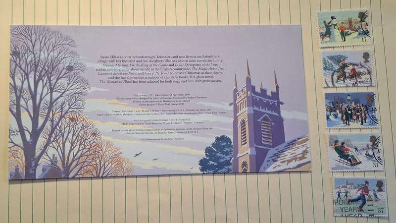 1990 - UK - Used : 17 + 22 + 26 + 31 + 37 - Christmas Royal Mail Brochure with Stamps