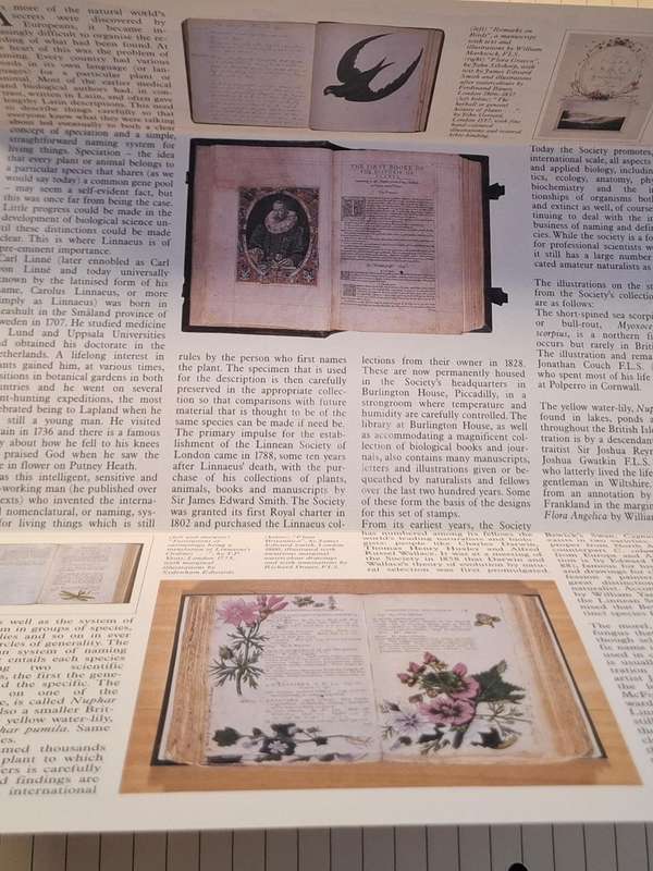 1988 - UK - Used : 18 + 31 + 34 - The Linnean Society Royal Mail Brochure with Stamps