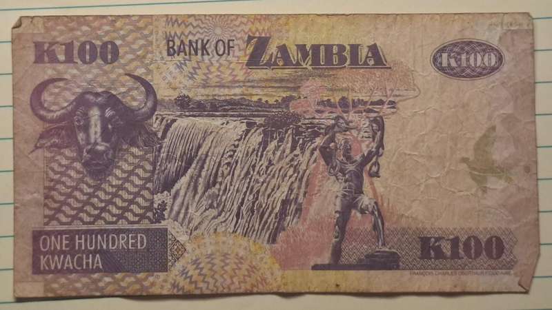 2006 - Zambia - 100 Kwacha - Signature: Dr. Caleb Mailoni Fundanga - Demonetised Jul 2013 - CN03 610