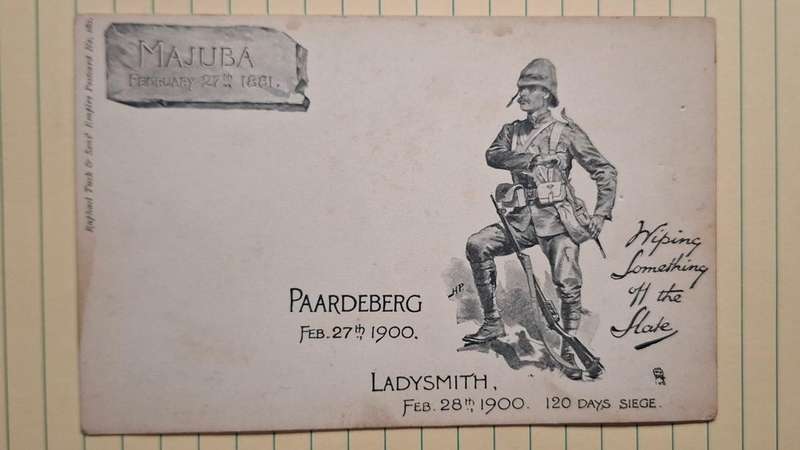 1910 - Battle of Majuba - Artist : Harry Payne - Unused