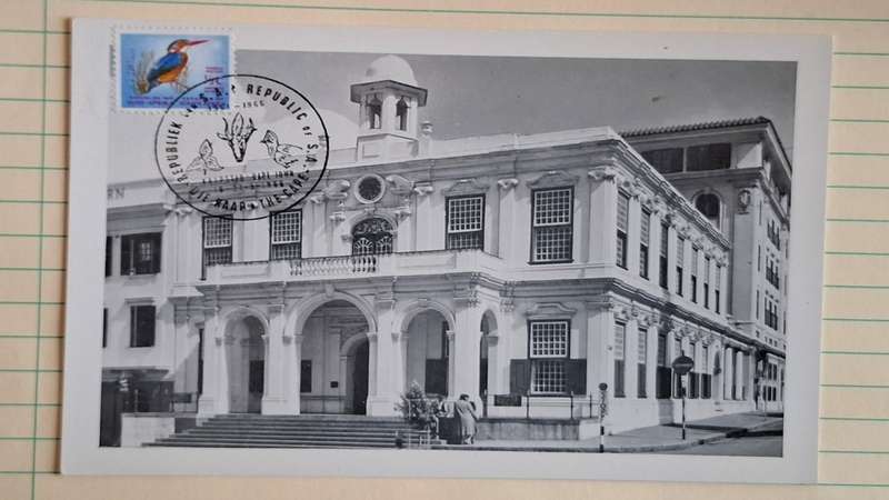1966 - RSA - Post card  - The old Town House Cape Town  -  The Michaelis Collection - Postmark Repub