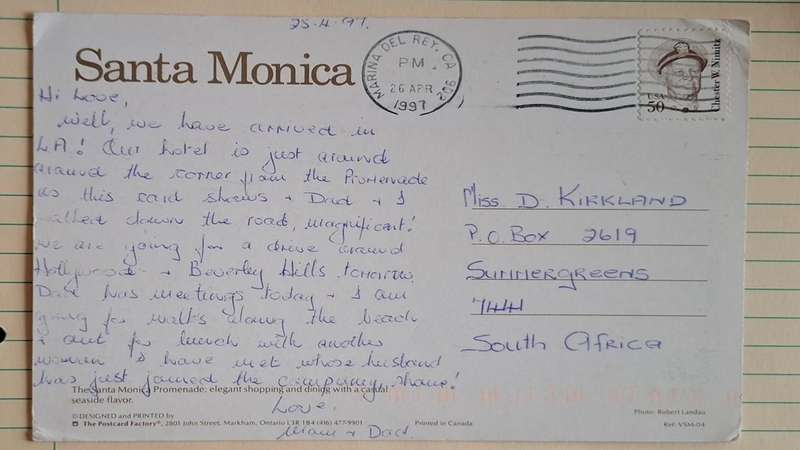 1997  - Santa Monica California - Third Street Promenade -  Used Post Card